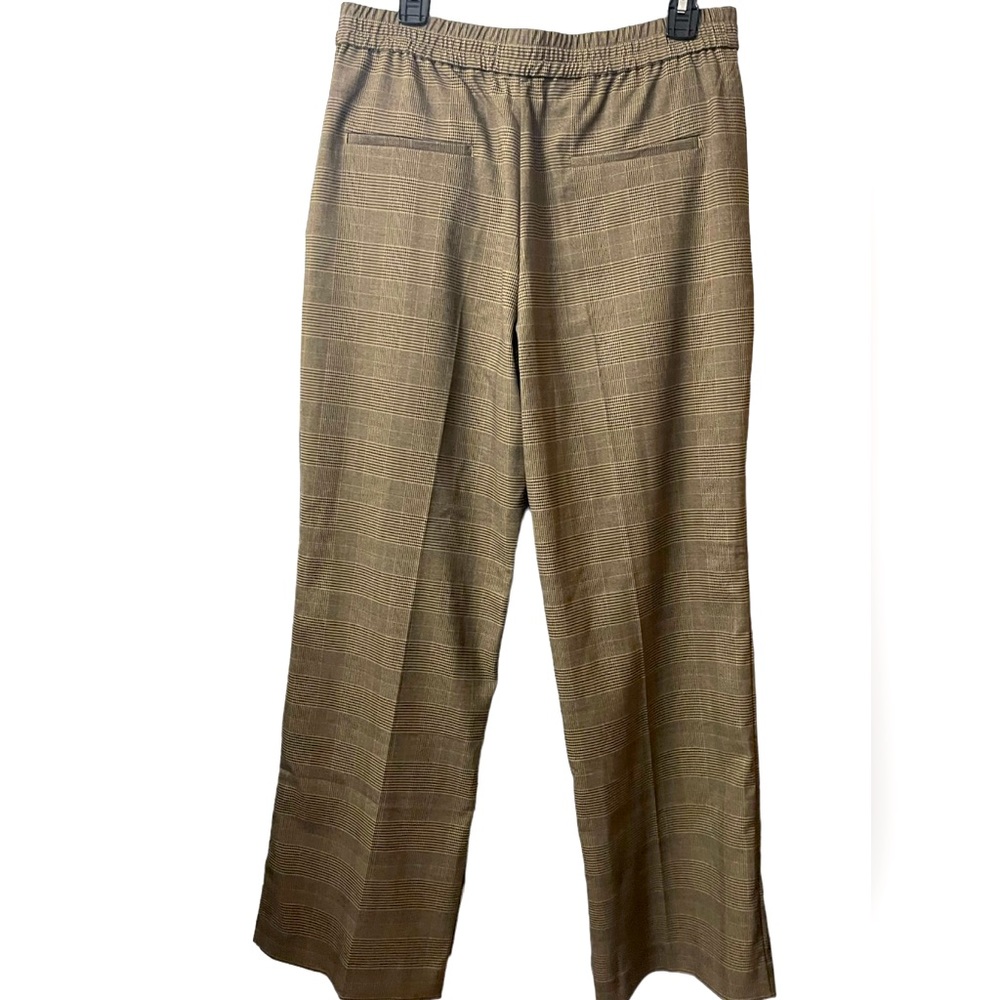 Mango Plaid wide leg pants